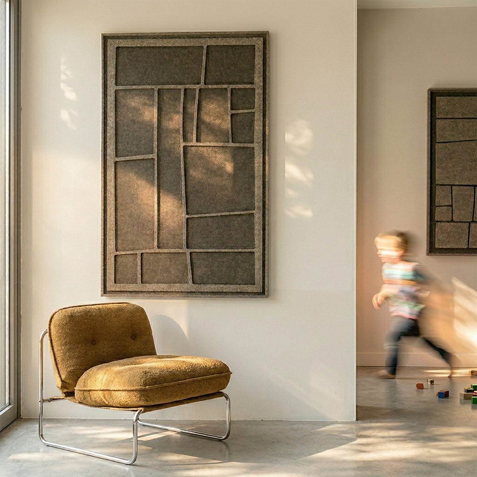 Artura Olive Mist 3D viltkunst paneel