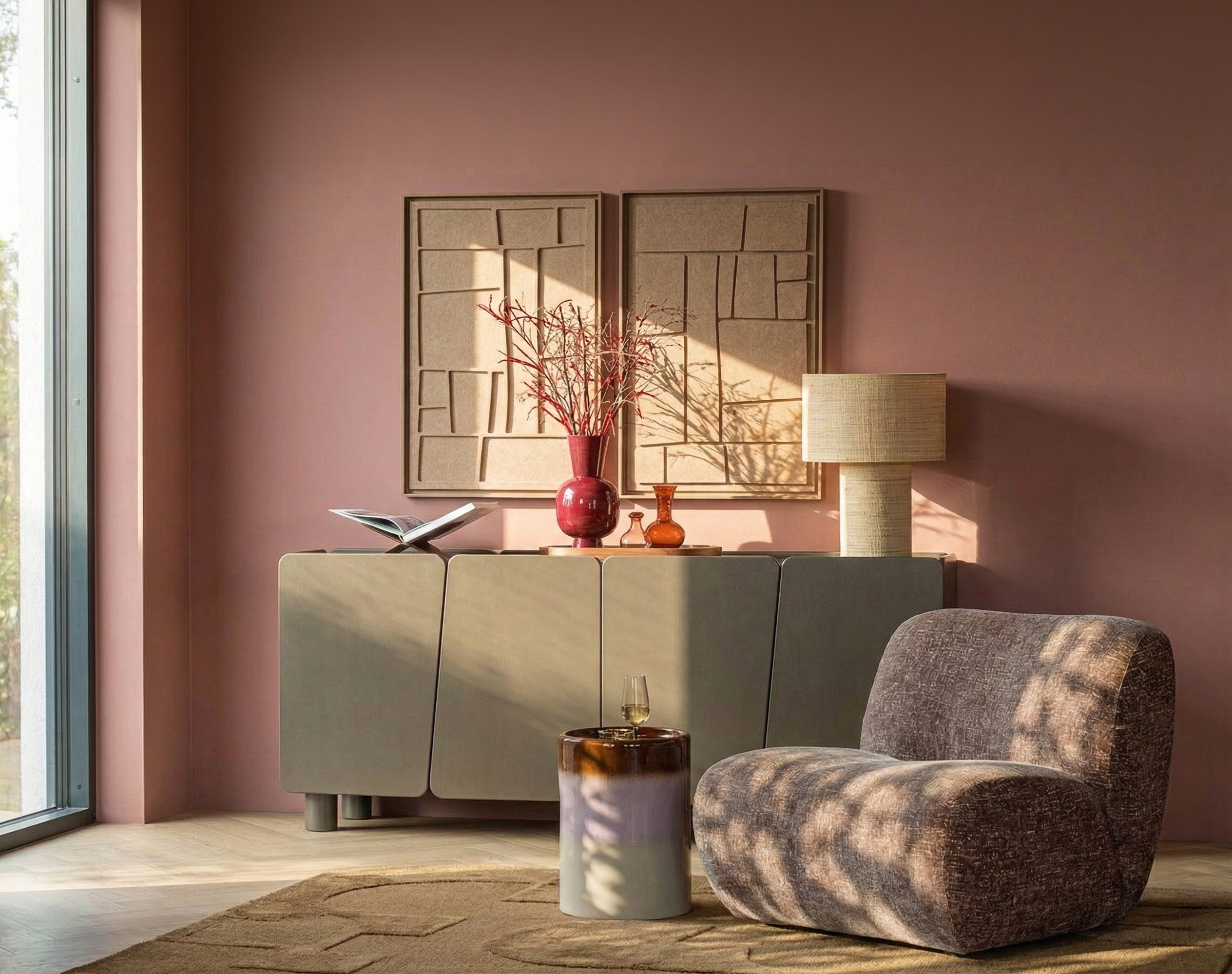 Artura Pale Sand 3D viltkunst paneel